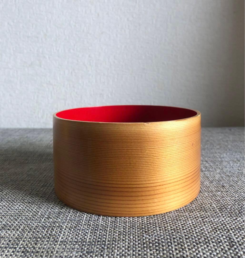 秋田 大館 曲げわっぱ 弁当箱 内朱 朱塗