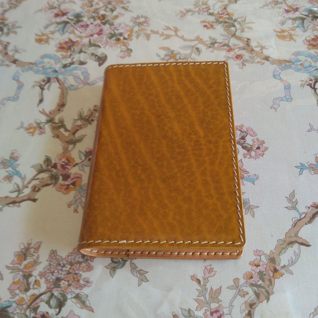 システム手帳　ルガトショルダー　黄 B7ミニ6穴用　フラットタイプ