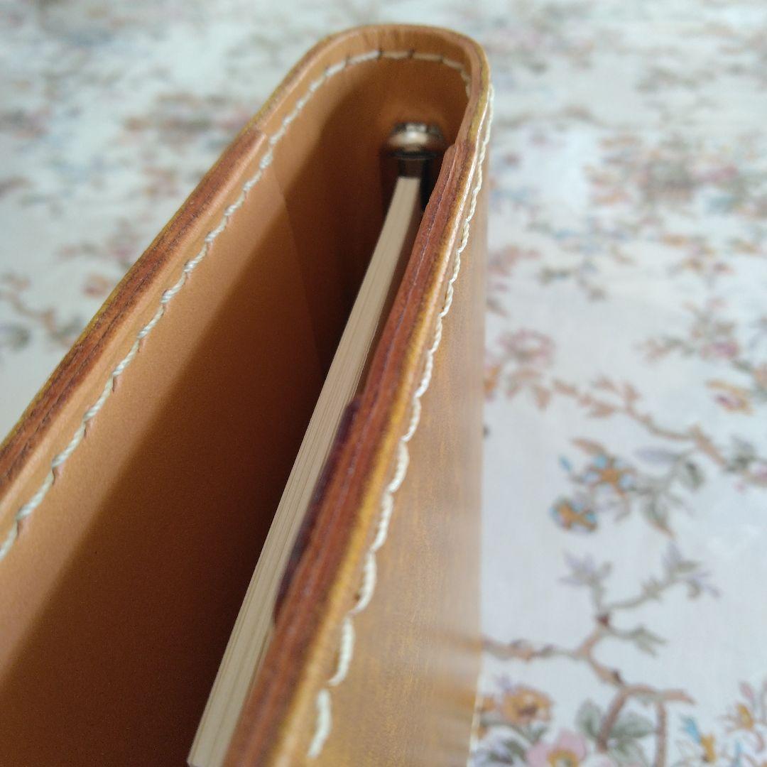 システム手帳　ルガトショルダー　黄 B7ミニ6穴用　フラットタイプ