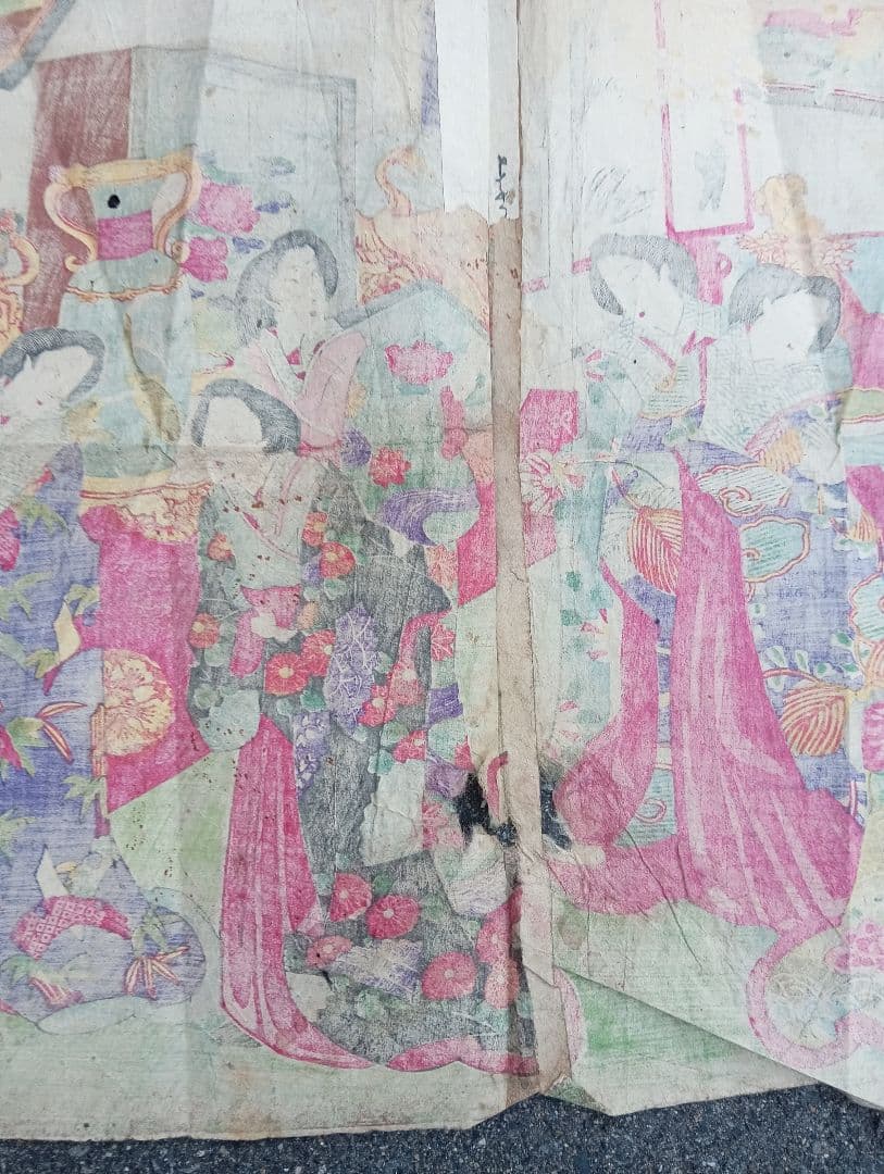 官女名器縦覧ノ図　 楊洲周延　木版画　江戸 明治　浮世絵 大奥　着物　美人画