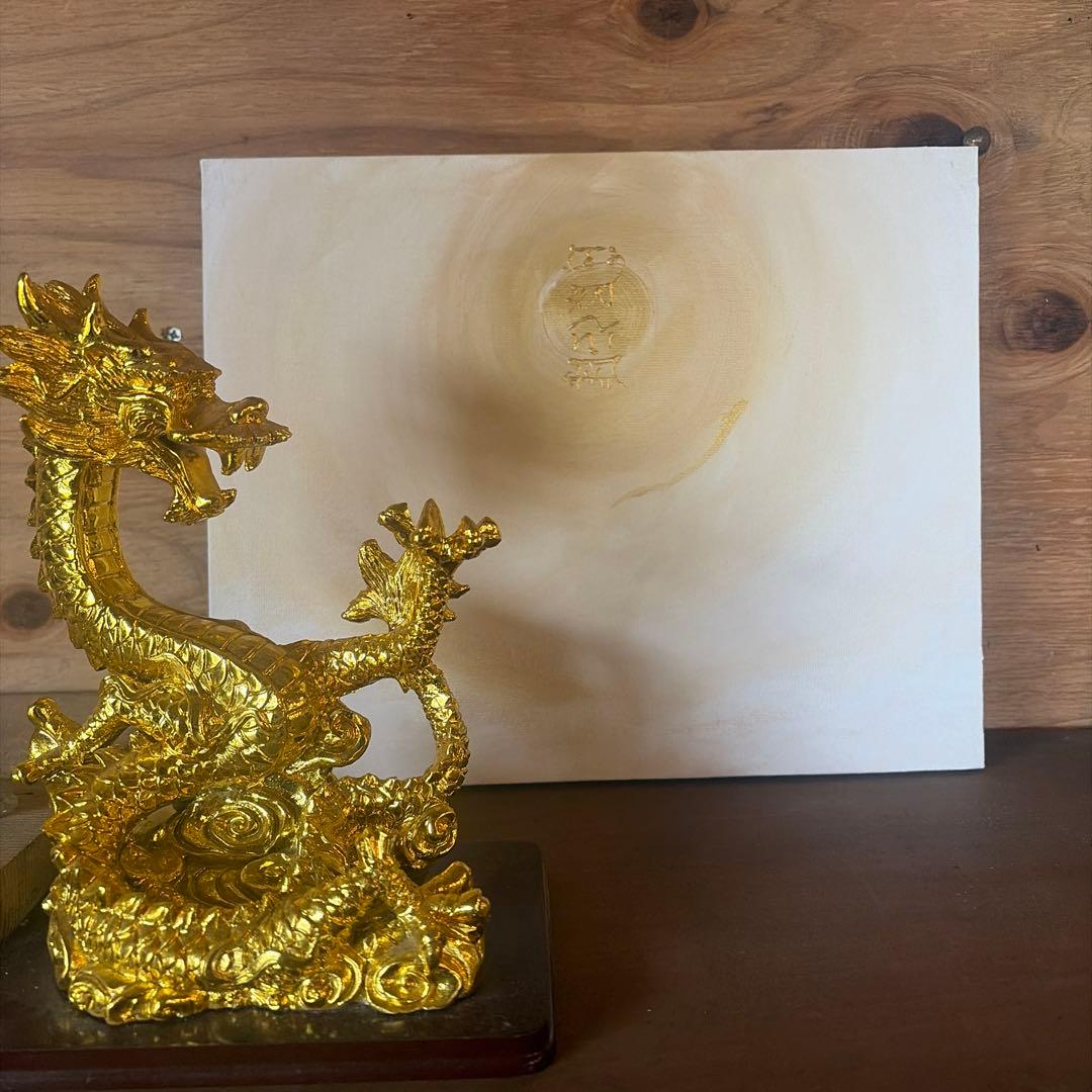 龍体文字『むくつる』｜商売繁盛｜波動アート F3 一点物