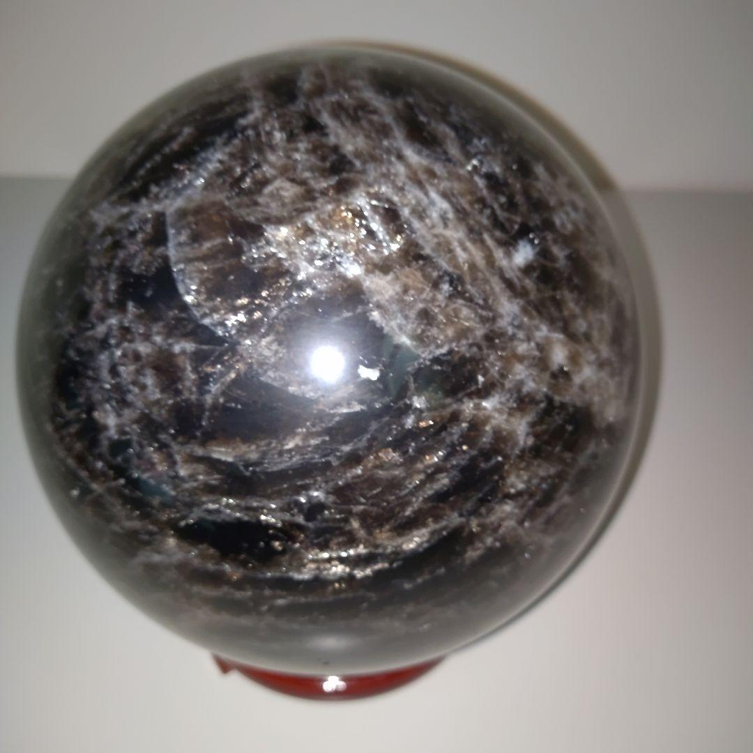 ☆純天然モリオンスフィア黒水晶丸玉10,7KG♬天然石パワーストーンコレクション