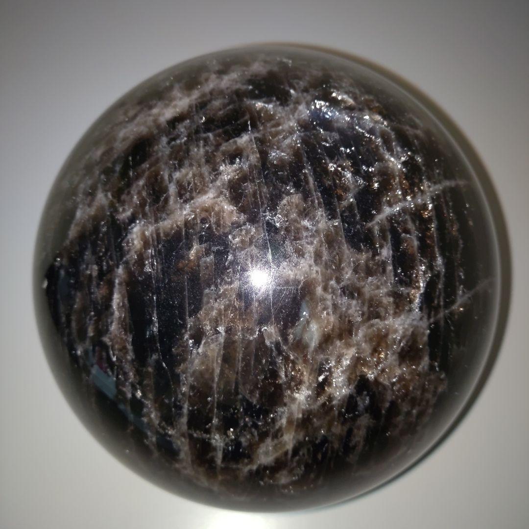 ☆純天然モリオンスフィア黒水晶丸玉10,7KG♬天然石パワーストーンコレクション