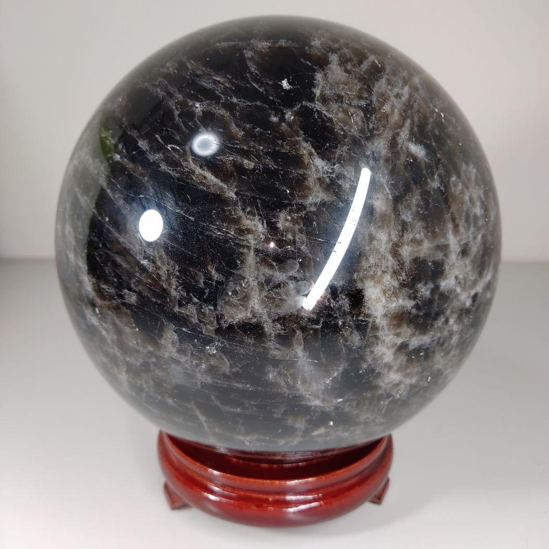 ☆純天然モリオンスフィア黒水晶丸玉10,7KG♬天然石パワーストーンコレクション