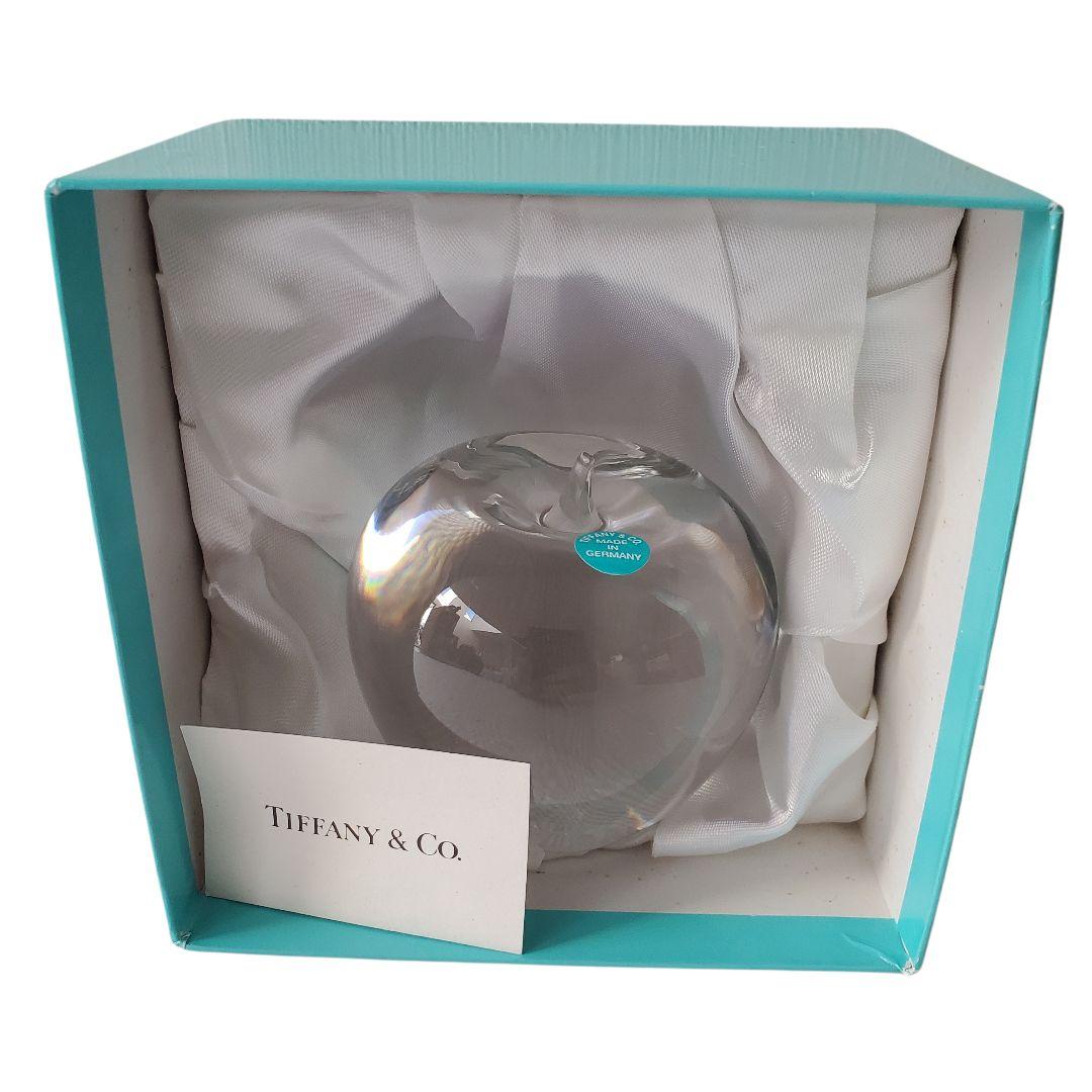 【廃盤品】【希少】Tiffany & Co. クリスタル アップル 箱 証明書