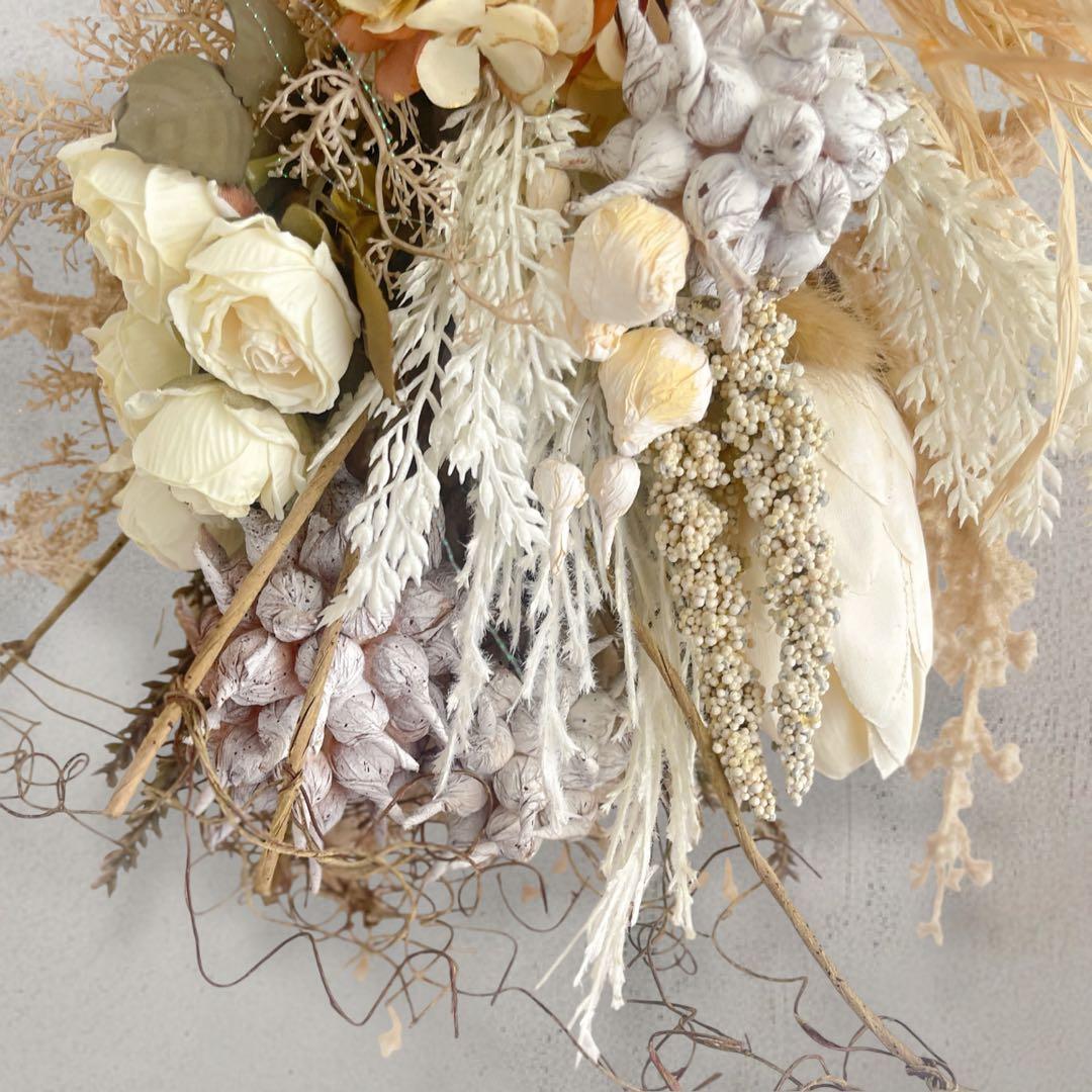 アーティフィシャルフラワー ドライ風スワッグ 秋冬 ギフト プレゼント 光触媒