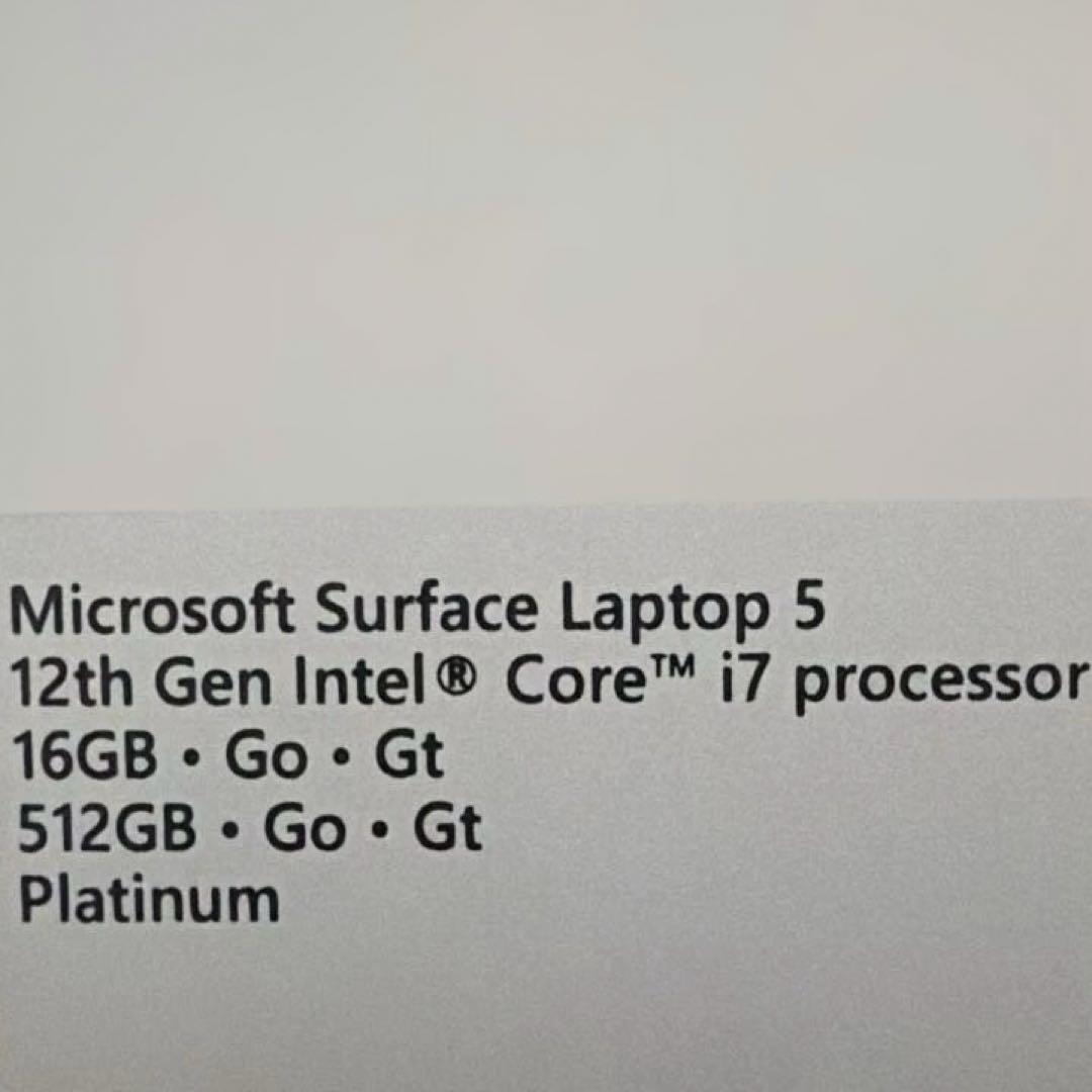 Windowsノート本体 Microsoft Surface Laptop 5 Core i7 16GB