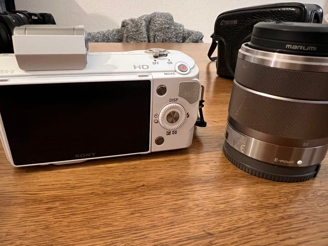 SONY NEX-3 ダブルレンズキット 箱あり 保護フィルター付