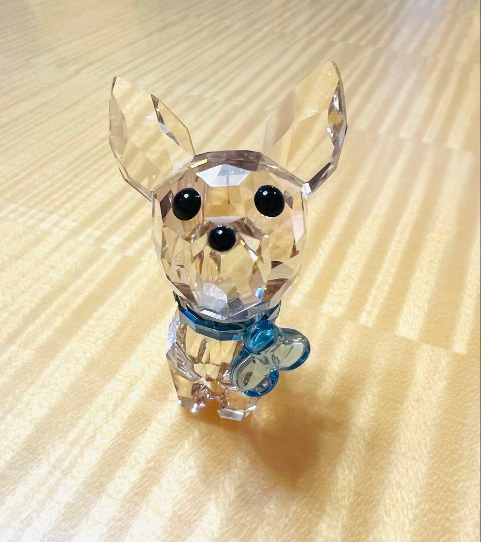 犬の置物 スワロフスキー