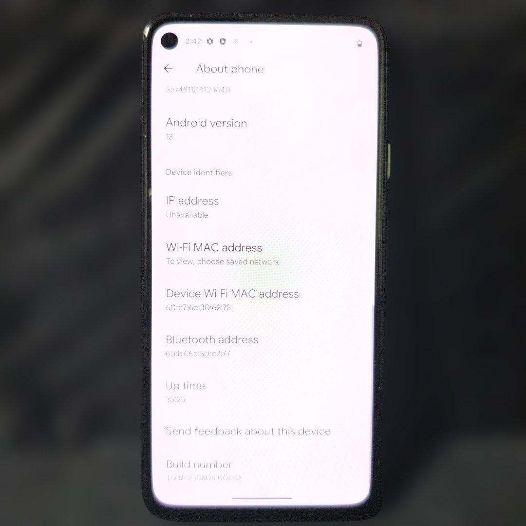 Pixel4a（5G）ジャストブラック　ソフトバンク