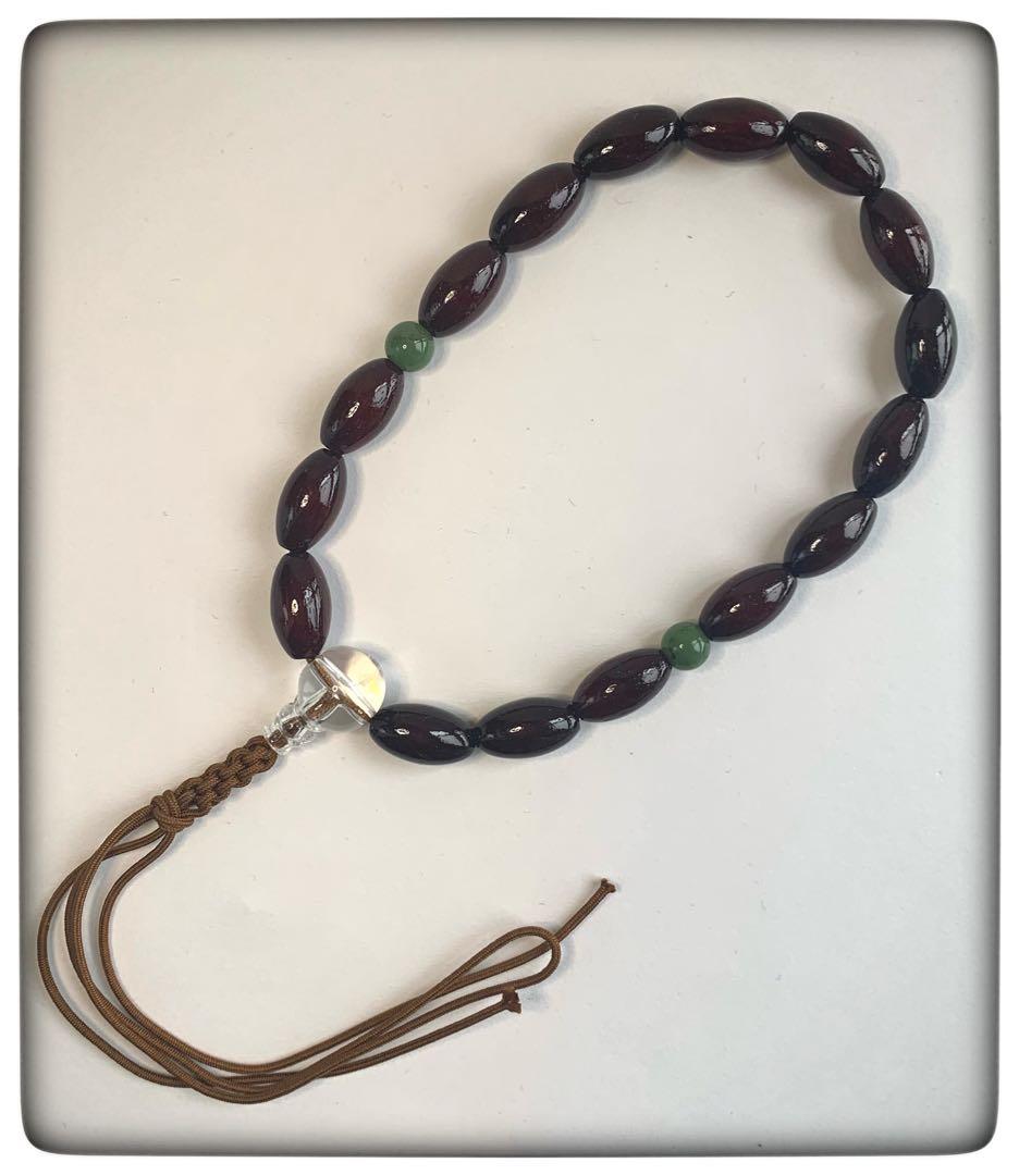 「美品」御念珠　本紫檀