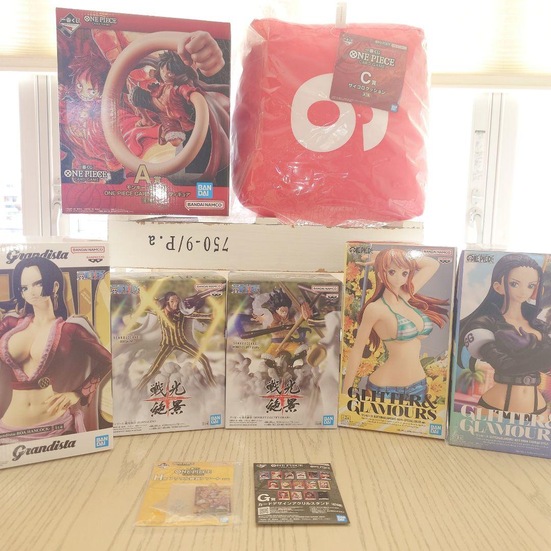 ワンピース A賞+C賞+G賞+H賞+ハンコック+ナミ+ロビン+戦光絶景2体