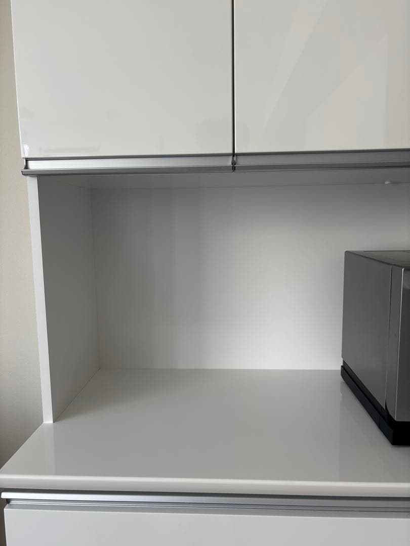 （美品)ニトリ キッチンカウンター W120 レジューム レンジボード ホワイト