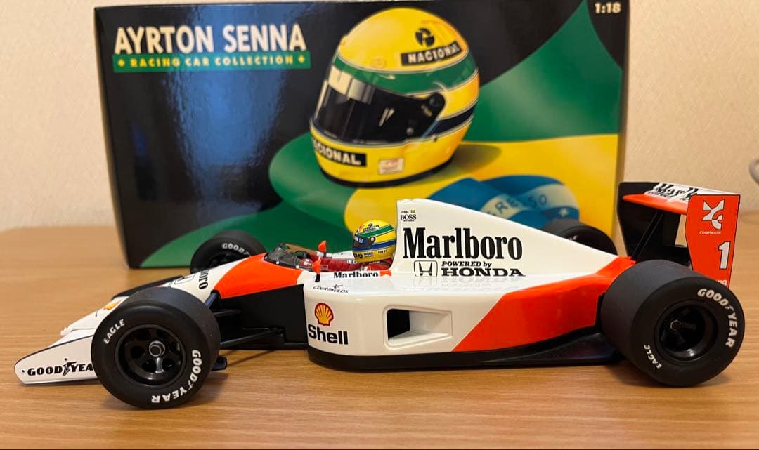 ミニチャンプス 1/18 マクラーレンMP4/6 セナ Marlboro仕様