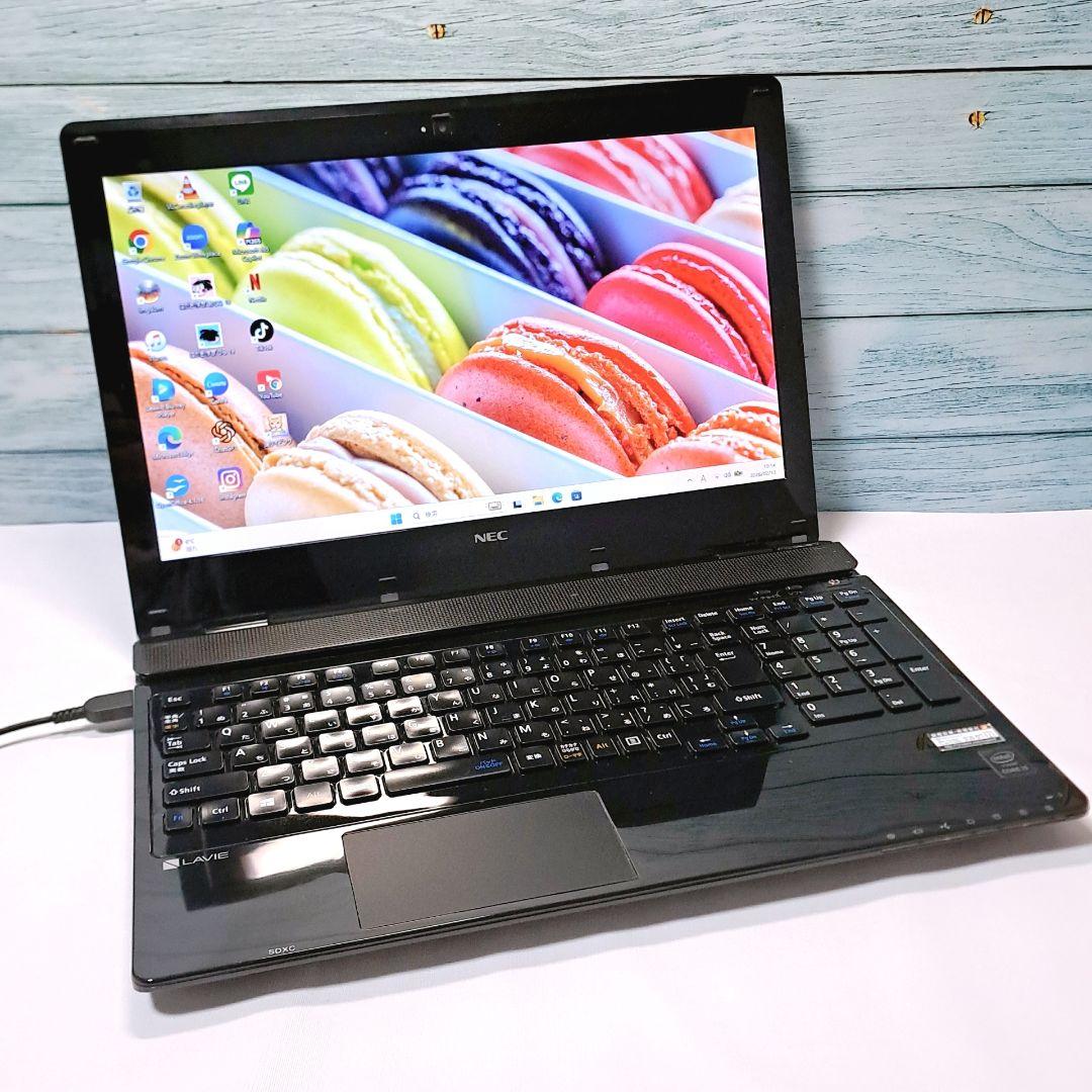 J103 すぐ使える NECノートパソコン i3/1000GB Win11