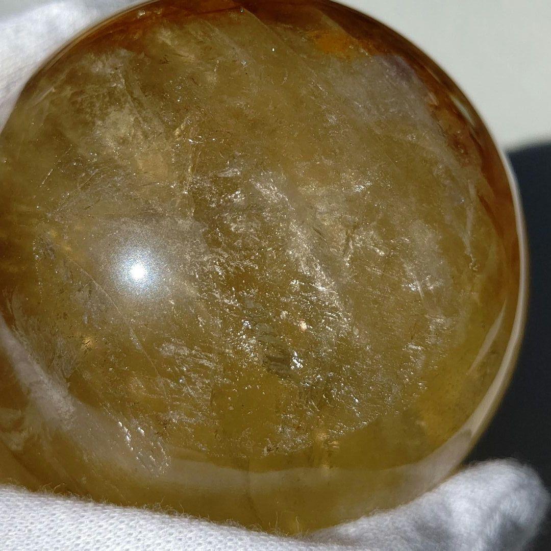 ゴールデンヒーラー　スフィア　天然石　丸玉　台座付き　7cm