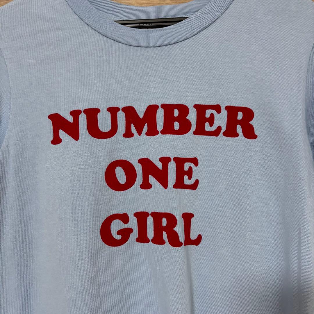 【未使用品】ROSE NUMBER ONE GIRL Tシャツ ブルー ロゼ