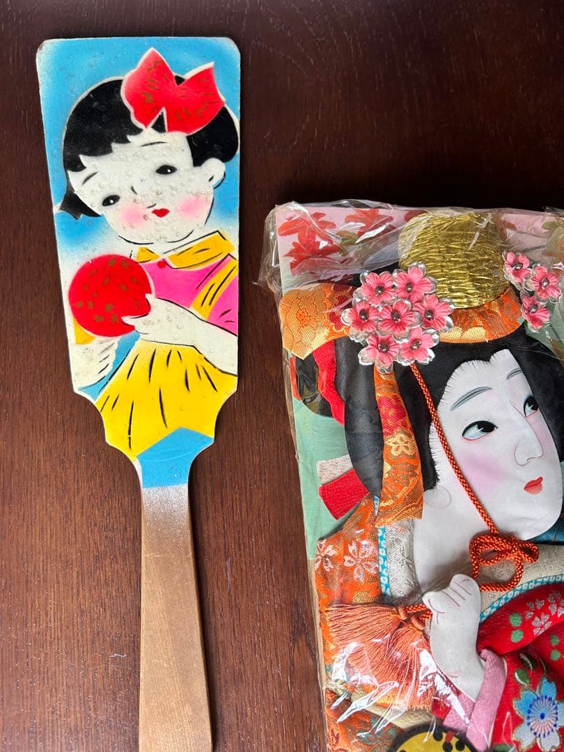 レトロ　羽子板　羽　まとめ売り　三越　正月飾り　スタンド付き　日本　伝統　和