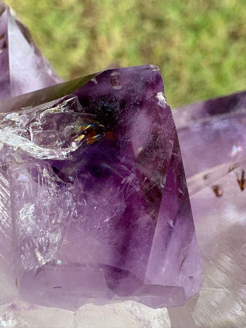 【匿名発送】レピドクロサイト内包アメジストクラスター