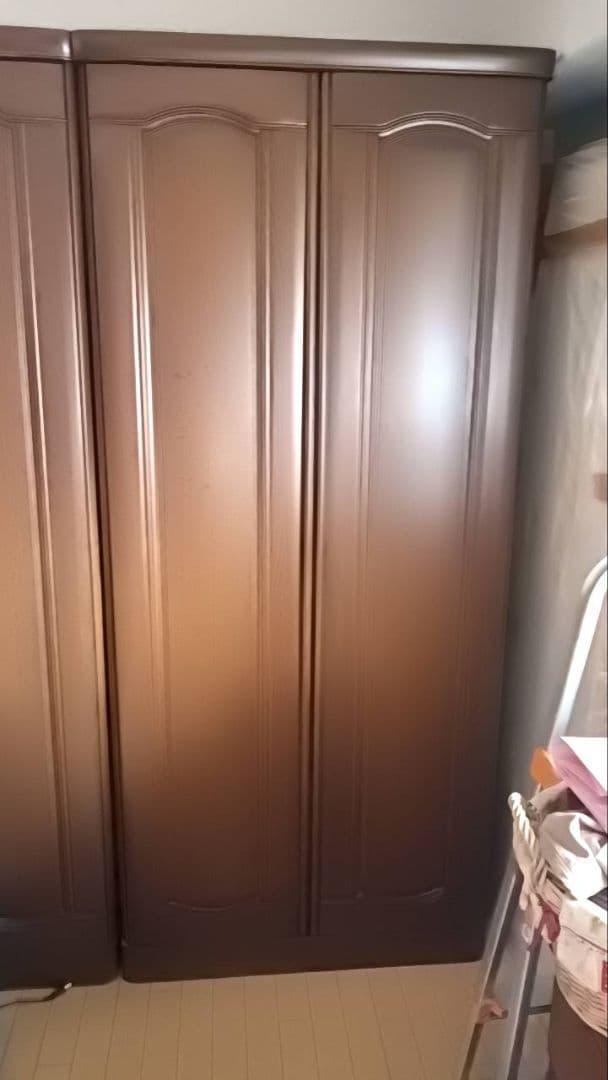 ブラウン収納洋服箪笥 婚礼家具