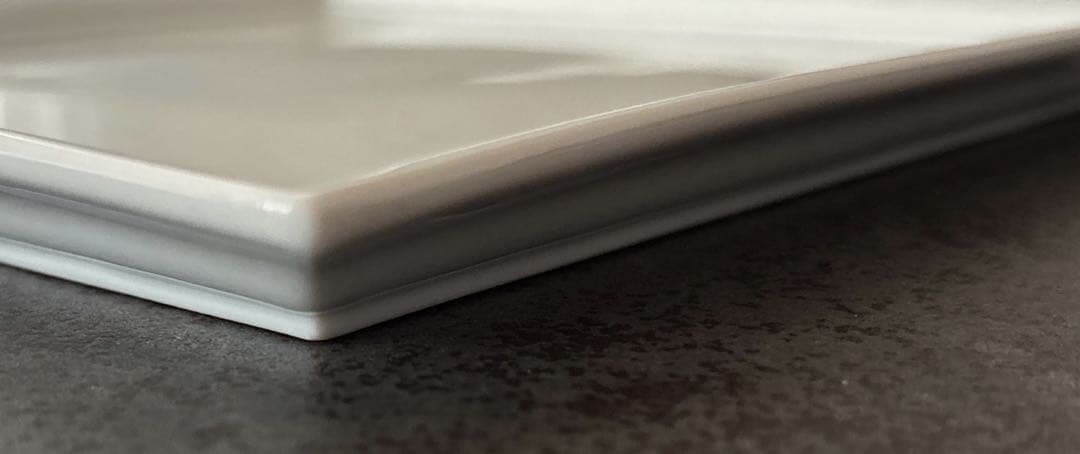 美品　大皿　白　スクエア（四角）2枚セット　約24.5cm