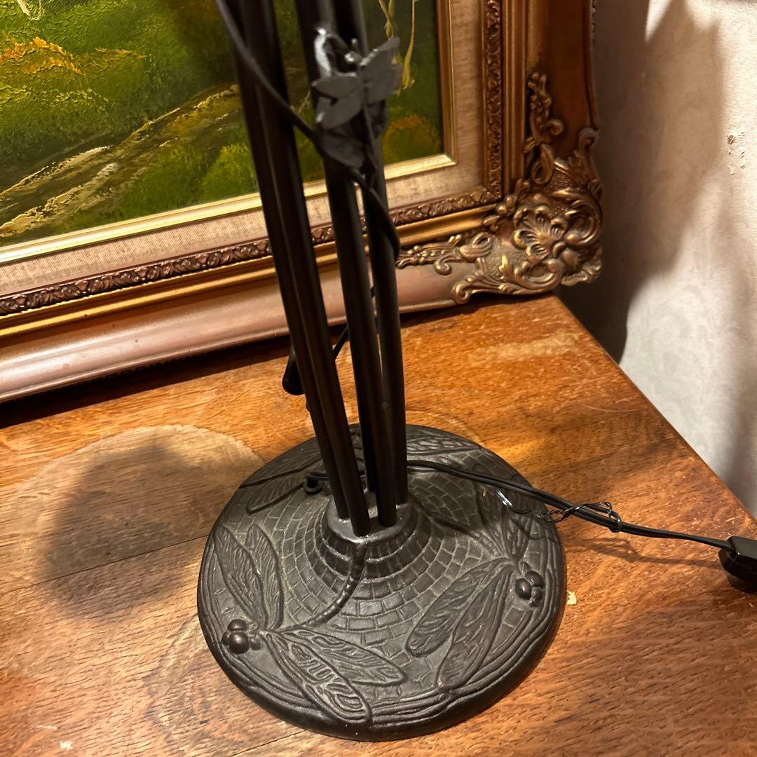 アンティークランプガラスシェードスタンド