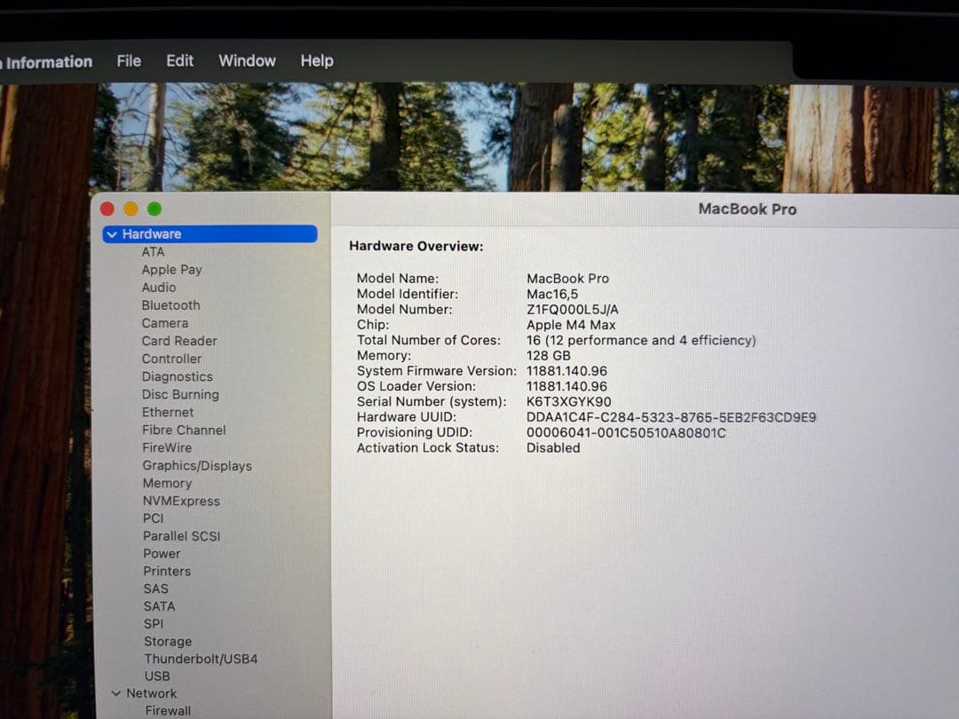 Apple MacBook Pro16インチ M4 Max シルバー