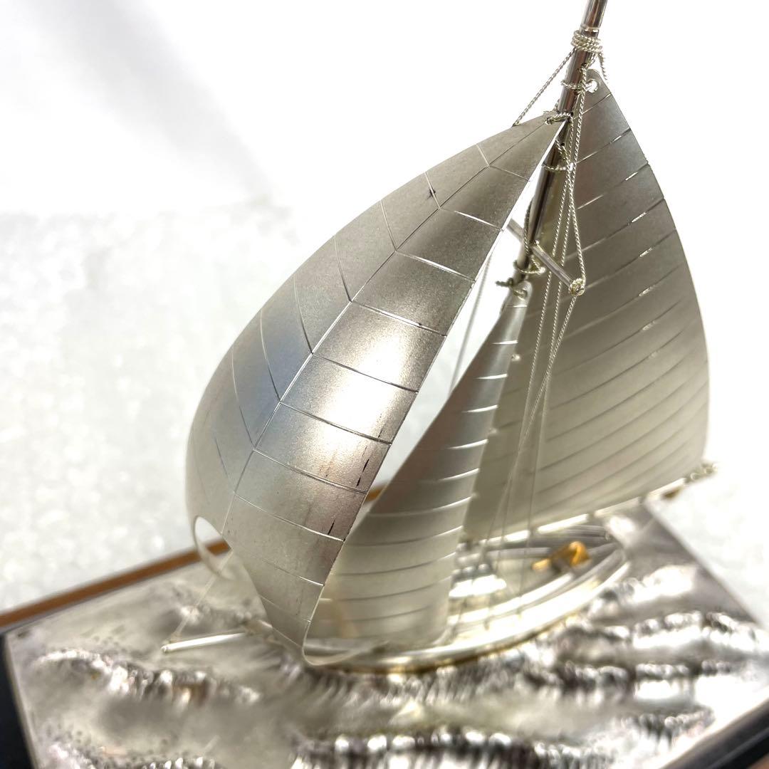 銀製 ヨット 帆船 航海船 シルバー SILVER 970 インテリア 置き物