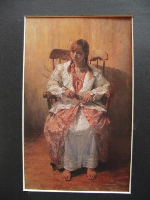 三澤寛志、【MILK TEA】、希少な画集画、新品高級額 額装付、状態良好