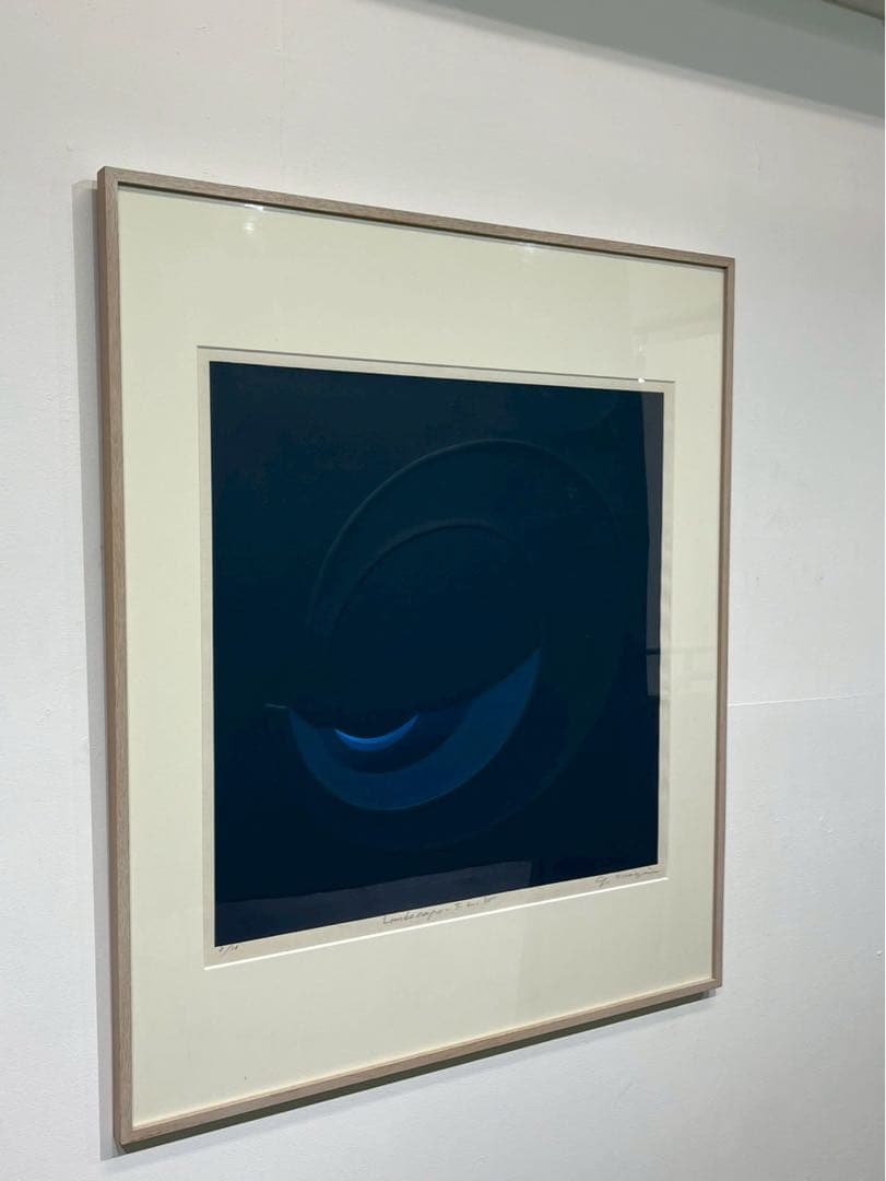 【大英博物館所蔵作家】小野木学「Landscape-T.L.W」真作 1974年