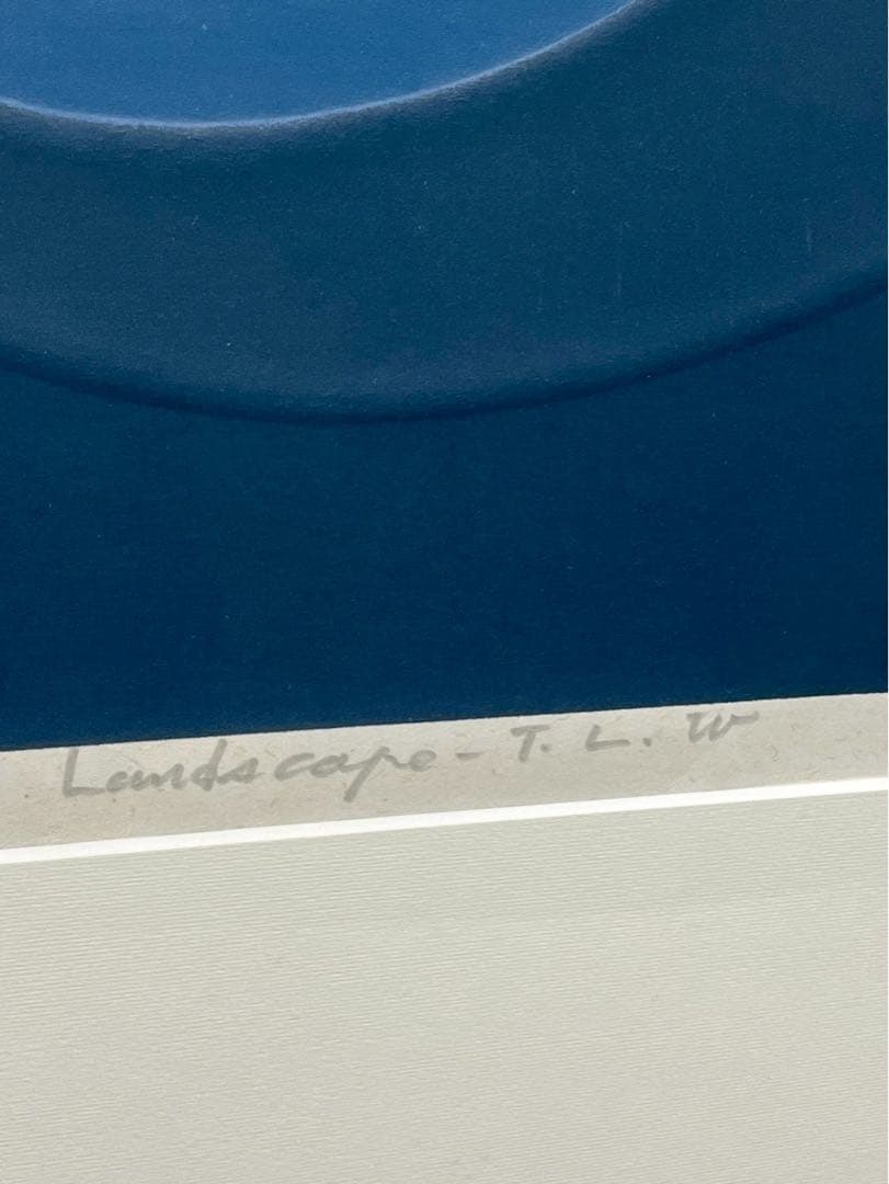 【大英博物館所蔵作家】小野木学「Landscape-T.L.W」真作 1974年