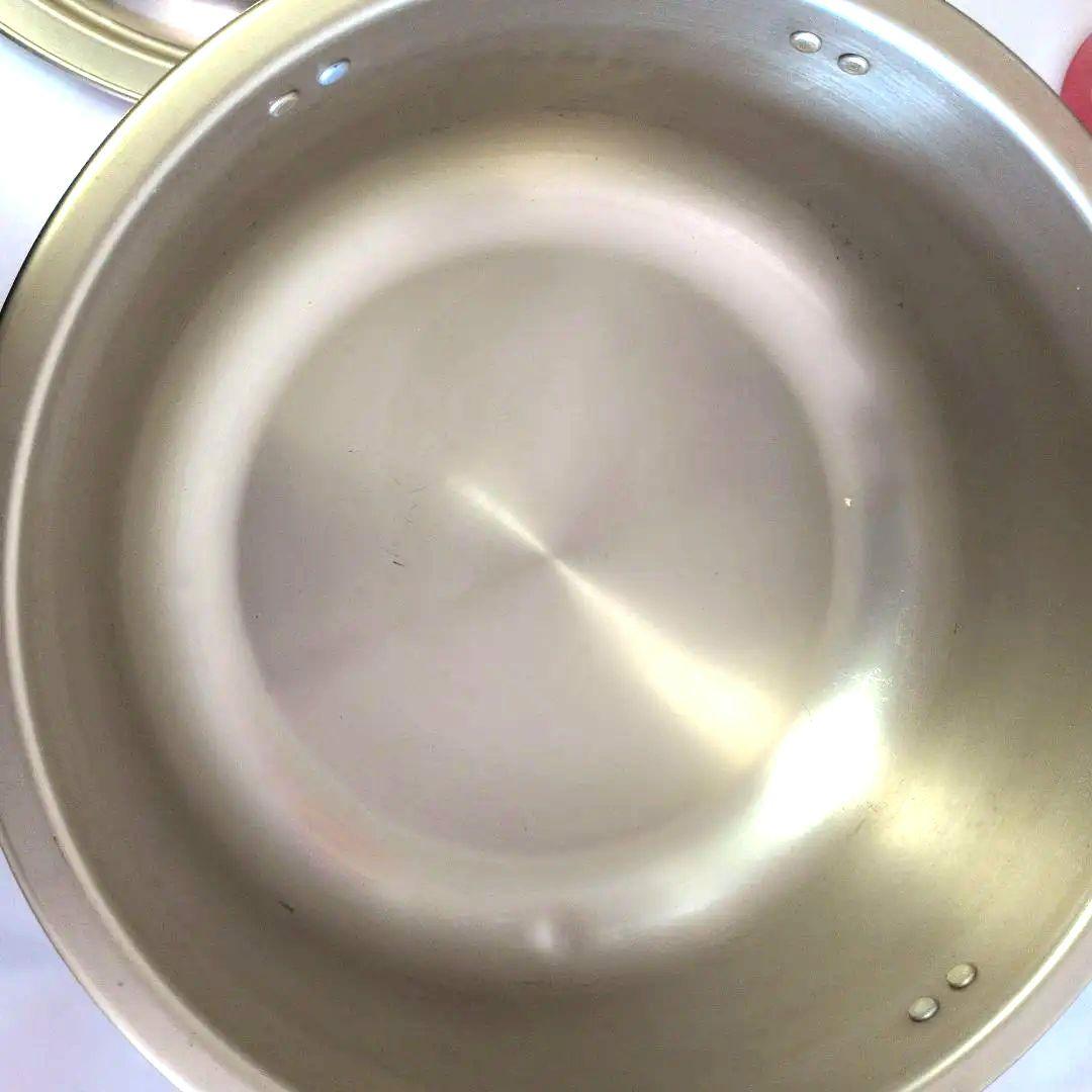 アルミ 両手鍋 蓋付き