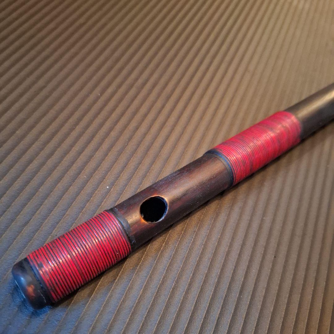 篠笛　古典調　7穴　5本調子　天地胴巻き　超鐵仕様