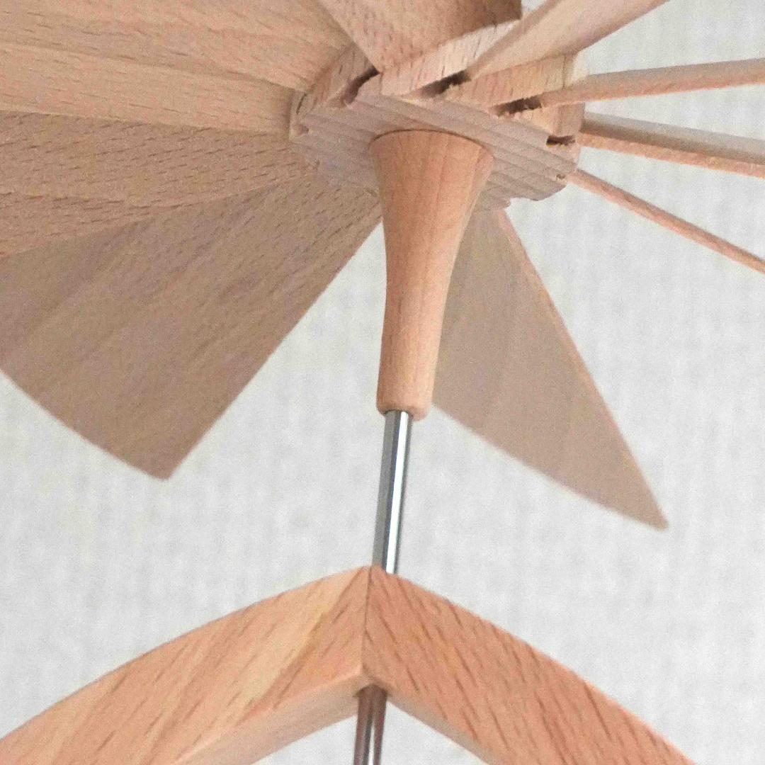 ドイツ ティーライトピラミッド（キリスト生誕）木製工芸品 ザイフェン 23cm