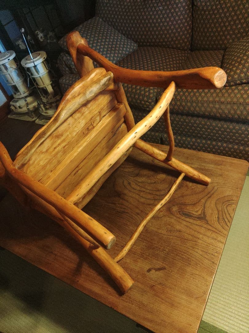 一点物　希少　アームチェア　椅子　ハンドメイド　デザイナー　芸術品　レア