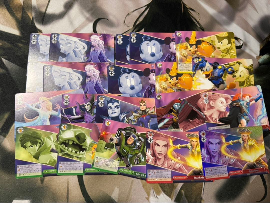 ヴァイスシュヴァルツ Disneyミラーウォリアーズ　デッキ➕パーツ多数