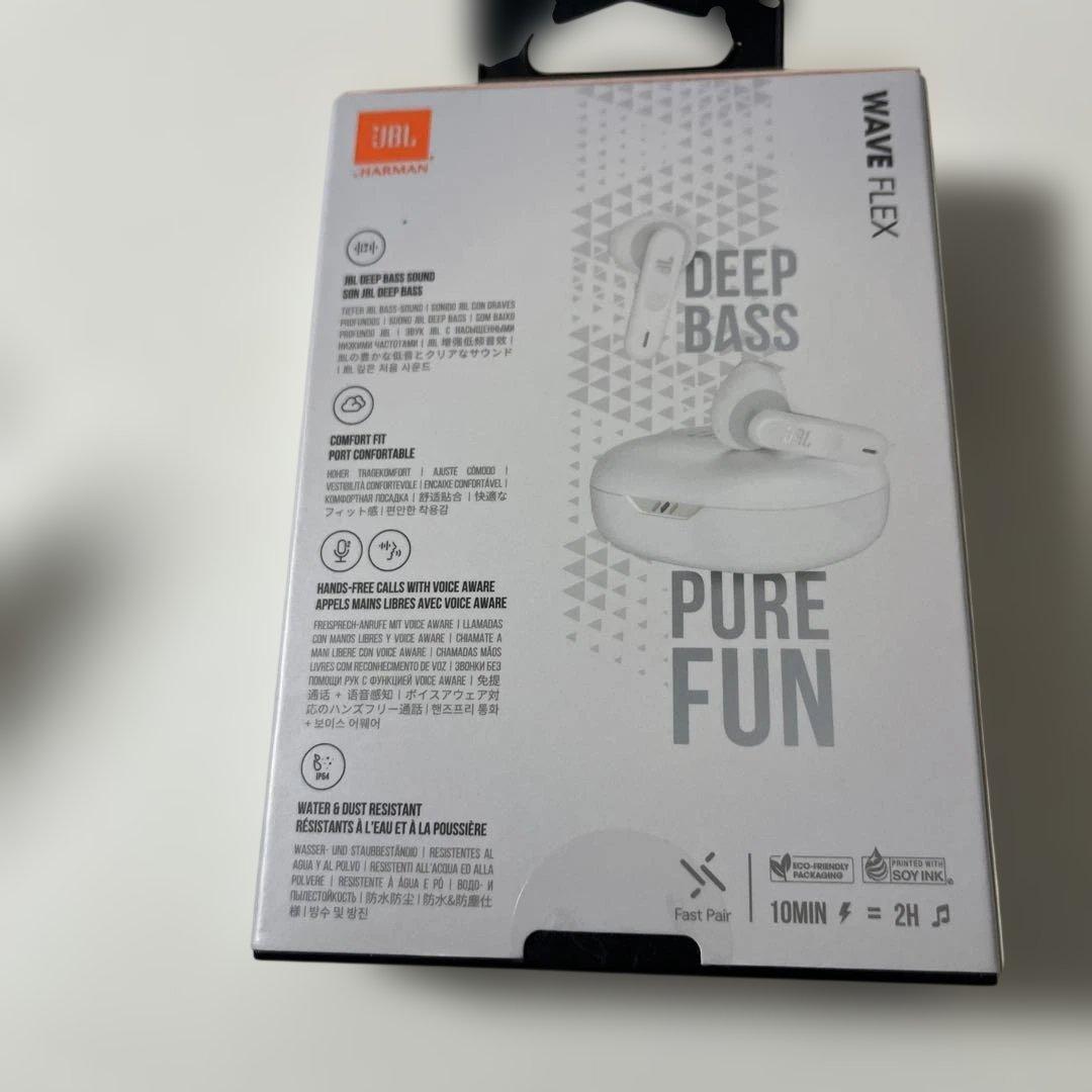 JBL WAVE FLEX ワイヤレスイヤホン　白