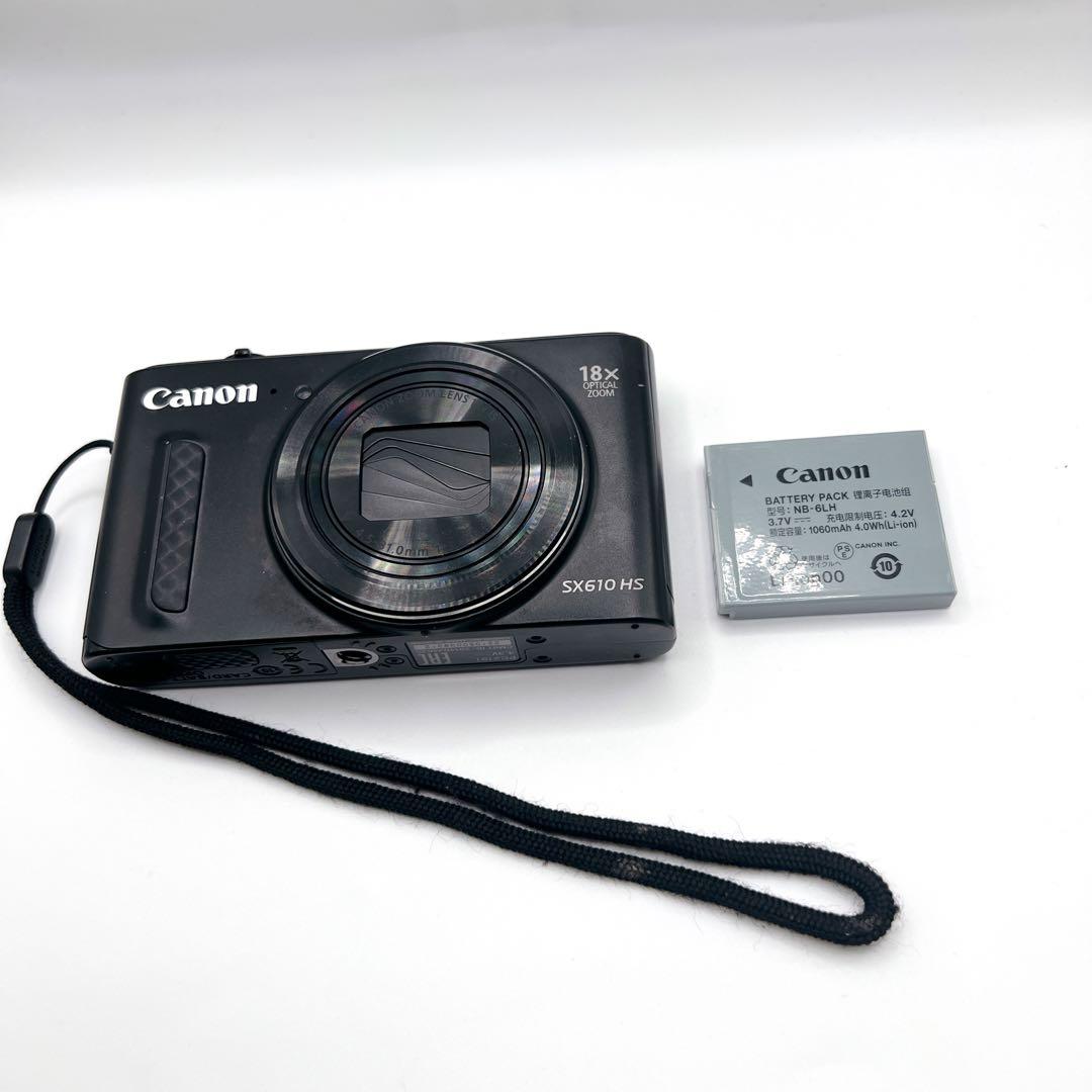 Canon PowerShot SX610 HS ブラック コンデジ 動作確認済