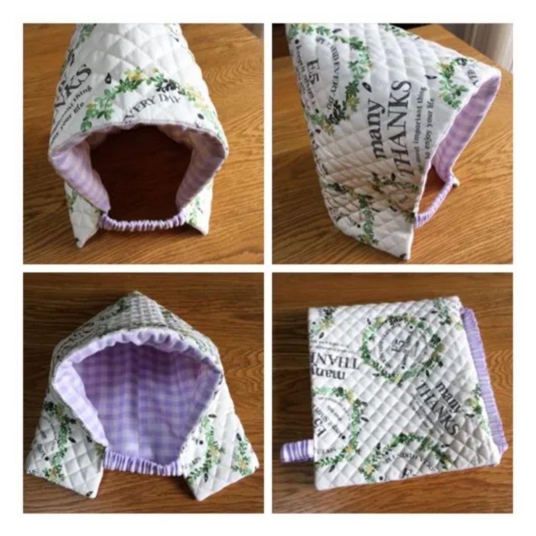 ブラックチェック柄トートバッグ＆巾着袋セット