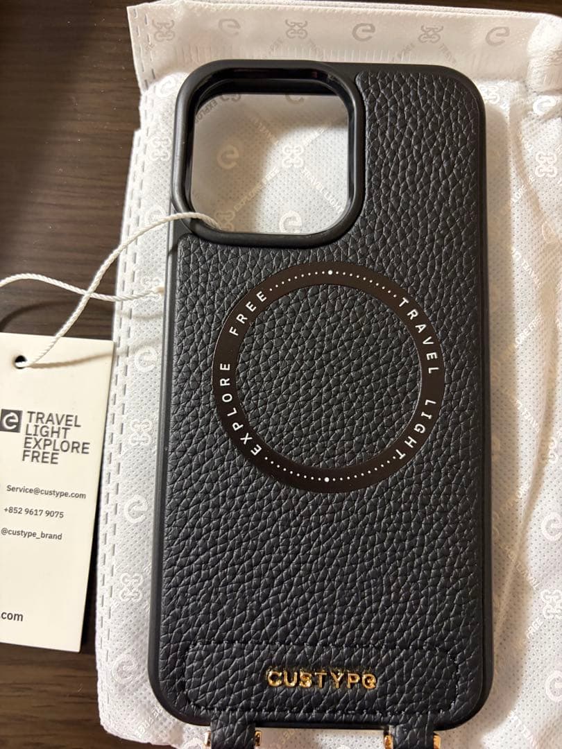 custypeブラック iPhoneケース 15promax