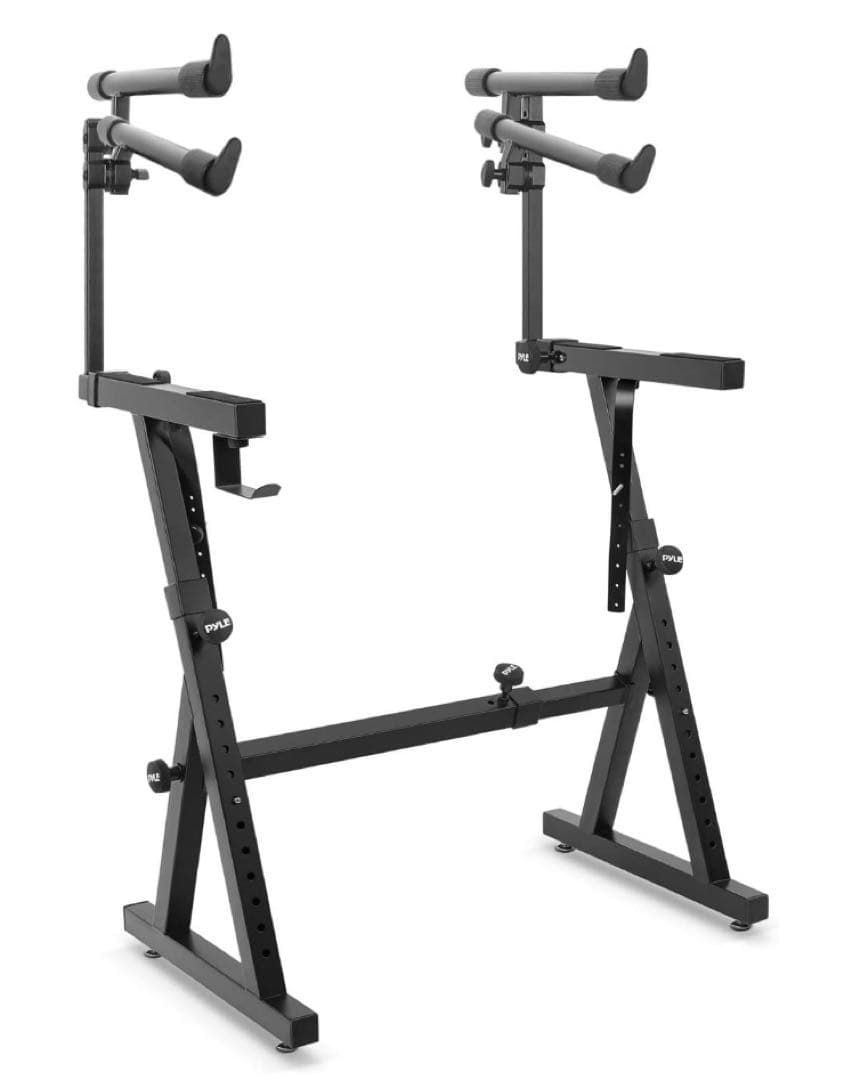 PYLE ヘビーデューティ 電子キーボードスタンド　ミュージックスタンド