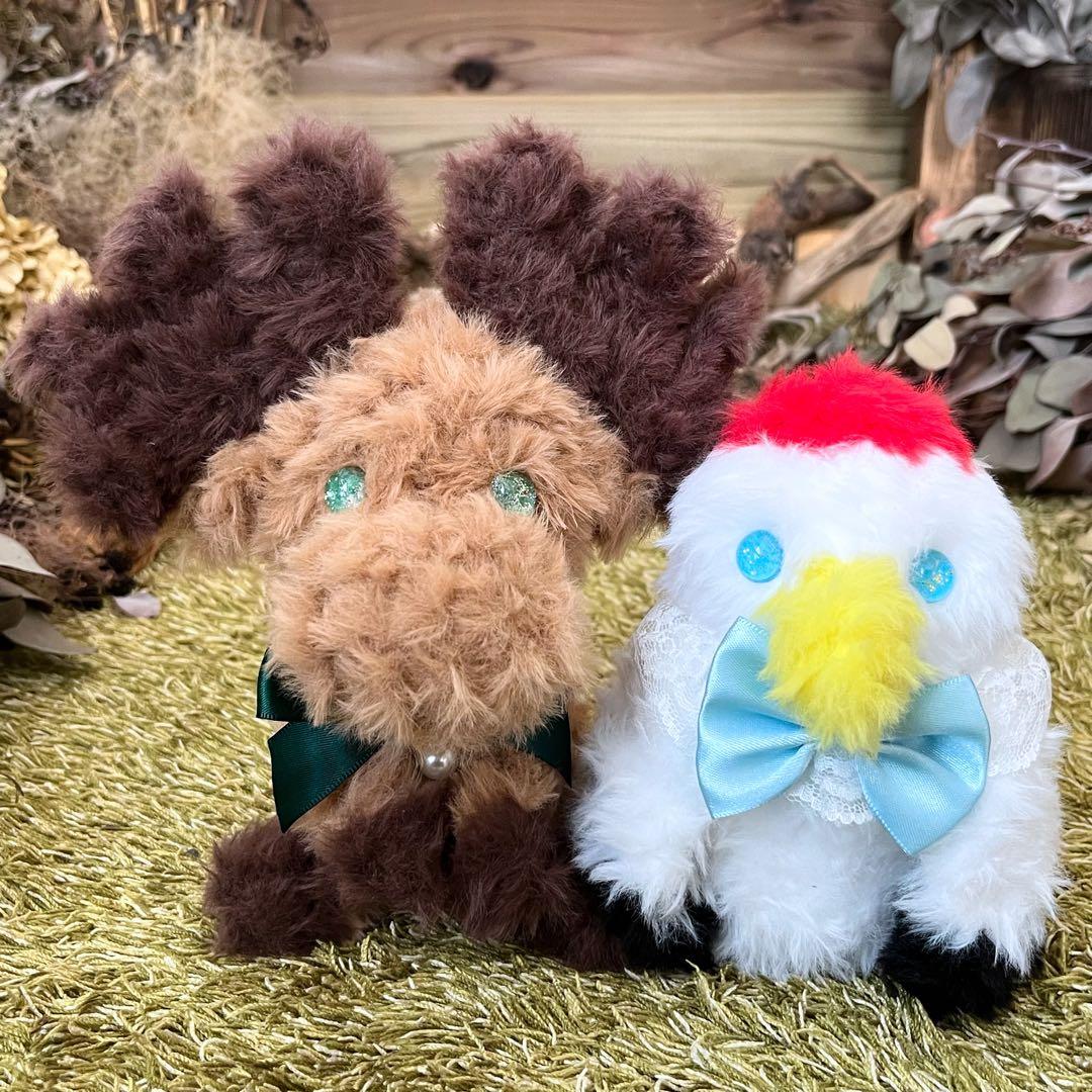 【朔】　あみぐるみ　オーダーメイド　ぬいぐるみ　アートドール　鶴　鹿