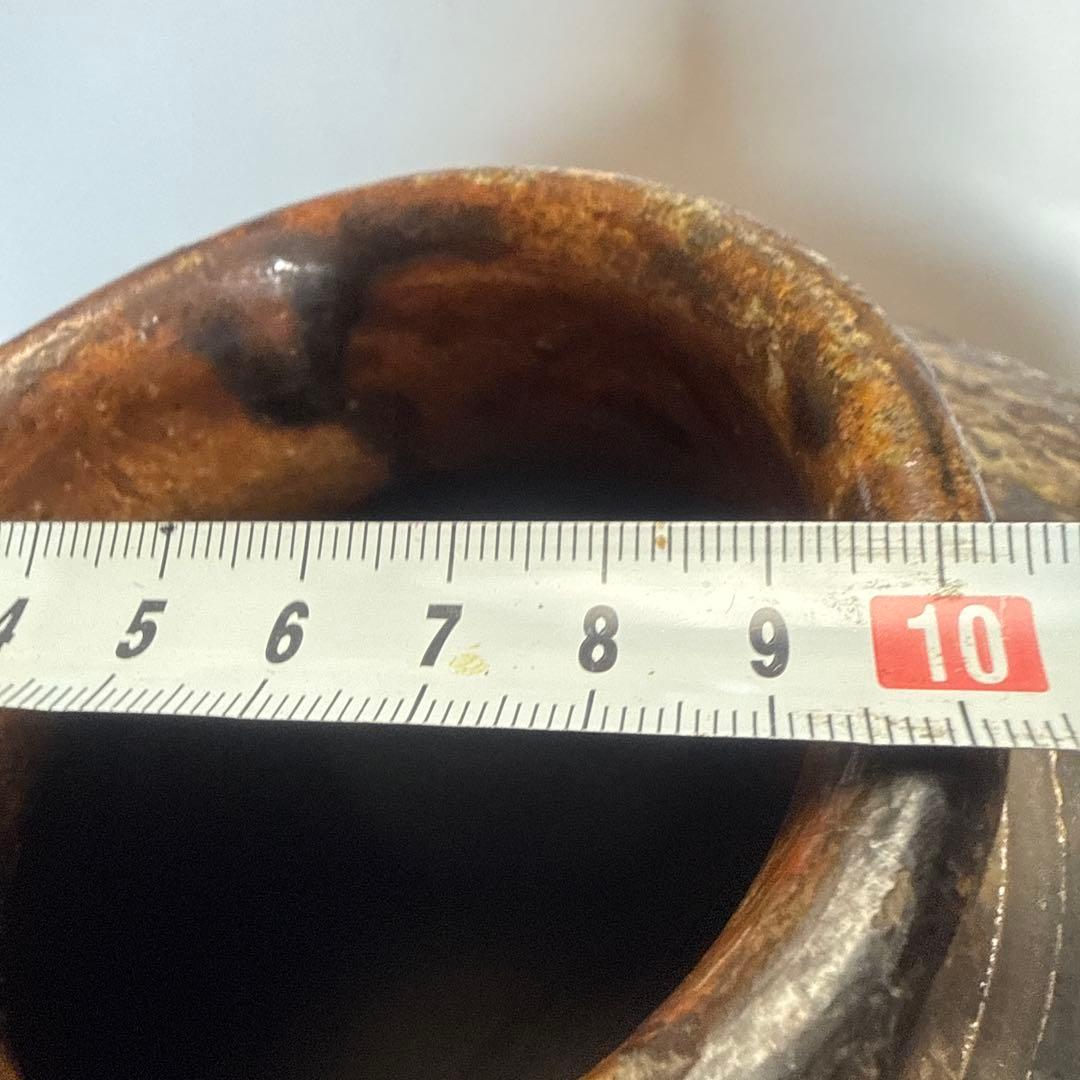 六古窯桃山江戸前期４耳付古常滑焼古伊賀の壺　古い物にご理解の方に