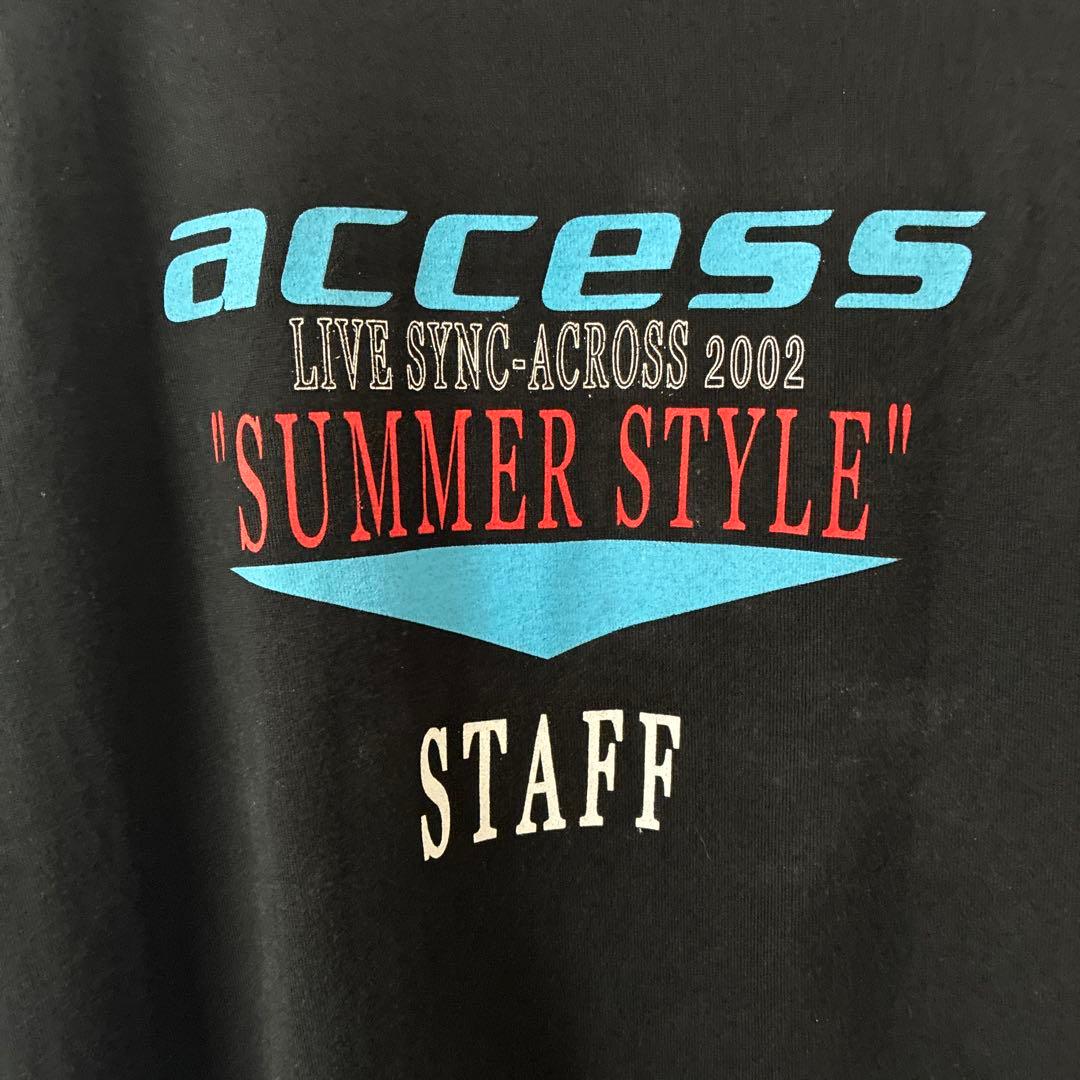 access アクセス 2002 ツアーtシャツ スタッフ 非売品 Lサイズ