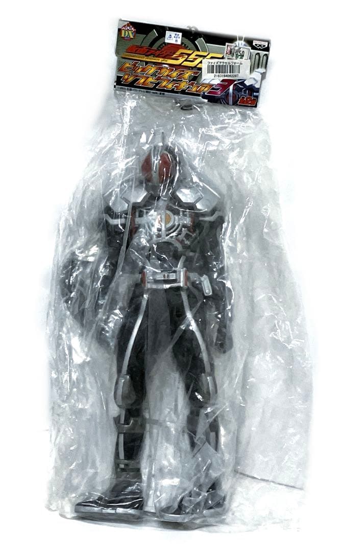【未開封】仮面ライダーファイズ アクセルフォーム フィギュア スタンド付 ソフビ