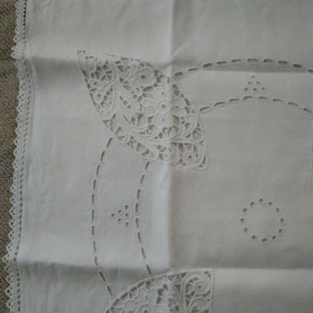 イギリスアンティーク　クッションカバー