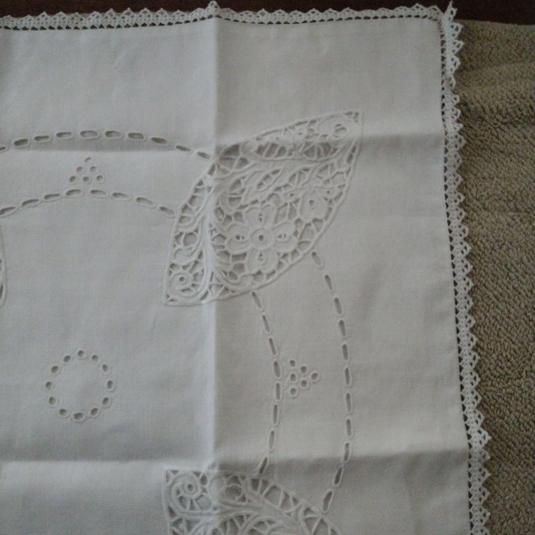 イギリスアンティーク　クッションカバー