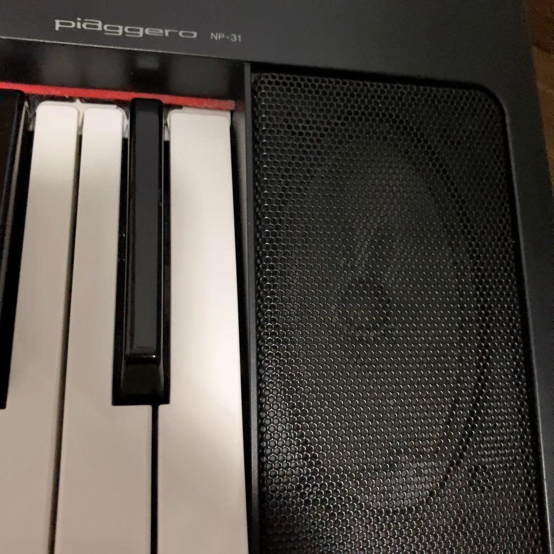 ヤマハ 電子キーボード piaggero NP-31 ブラック 76鍵盤 ピアノ