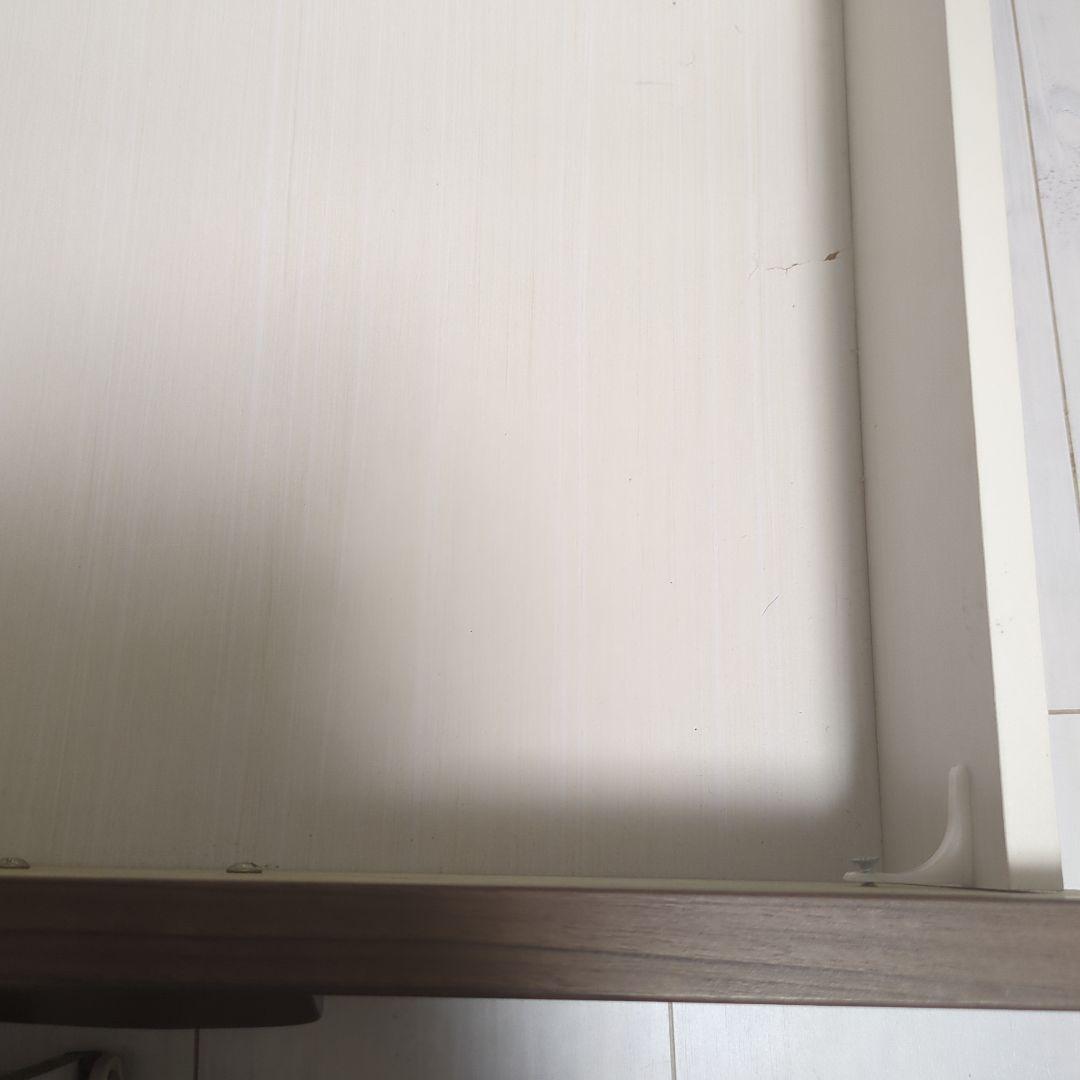 ダークブラウン木製テレビ台 引き出し付き