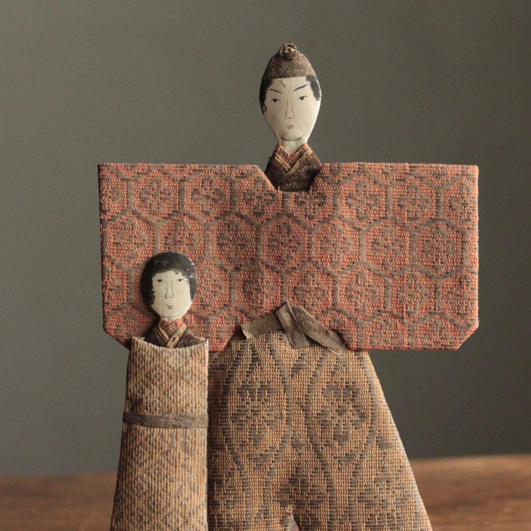 大正〜昭和頃 紙雛 No.1 立雛 雛人形 古道具 アンティーク